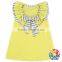 Girl Frock Design Yellow Summer Casual Dress Children Party First Communion Dresses