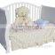 European Style New born Baby Bed, Wooden Baby Crib Multifunction Baby Crib Bed with Drawer