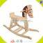 wholesale high quality wooden baby rocking horse toy popular children rocking horse toy bring fun W16D022