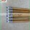 Lacqur painted wooden pole for brushes metal screw
