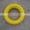 5.0-6 yellow color pu foam tyre solid wheel for tool cart, hand truck