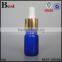 5ml glass cosmetic serum dropper bottle essential oil perfume blue glass cosmetic serum dropper bottle wholesale free sample