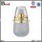 30ml  china frosted cosmetic lotion glass bottle with silver aluminum pump cosmetic packaging wholesale