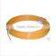 abrasion resistance pvc medicine tube coiled hose 6mm*4mm yellow used for pneumatic