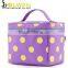 Dotted Option Color Microfiber Make Up Bag With Mirror