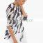 women's Semi-Sheer Floral Blouse