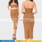2017 sexy women long sleeve bodycon two piece dress club wear prom crop top blouse and long skirt