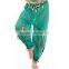 Wholesale Belly Dance Harem Pants India Pants With Gold Cion