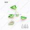 COOL! Fine Cut Emerald/peridot Drop Crystal Jewelry for Women/bridal