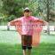 PE Disposable Semitransparent Emergency Red Poncho