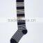 100% cotton fancy knee high strip happy socks men
