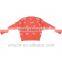 2014 Spring girl's allover jacquard bowknot and polka dot pattern pullover sweater