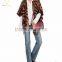 Cardigan Style Lady Custom Intarsia Wool Poncho Sweater