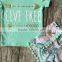 baby Girls Summer clothes girls children LIVE FREE girl outfits kids arrow outfits mint top with shorts with accessories