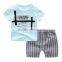 Wholesale quality short sleeves little boy clothes suit kids clothes clothing set