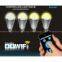 2.4G Remote control brightness and colour temperature Adjustable LED bulbs