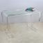 Customized Size Tall Office Table Study Room Book Desk Acrylic Clear Desk Console Table