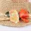 New Design summer flower straw hats