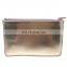 PU Rose Gold Metalic Makeup Bag Travel Girl Toiletry Bag Zip Lock Bag