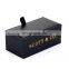 Cardboard black packaging gift box with lid for cufflinks and tie clip set