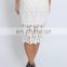Charming Knee-Length White Lace Skirt