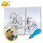Creative Designed Aqua Art Water Paint Sprial Booklet for Kids