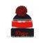 Wholesale acrylic knitted custom pom pom hat