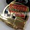 Brass plating Zinc alloy Soft enamel Custom Shape and logo Sport medal 2D / 3D