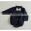 Boys Bow Tie Shirt One-piece Romper