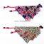 New Eco-Friendly printed fashion cute ten Piece one set bandana dog collar for pets