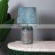 Wholesale cheap modern matte dark green ceramic bedside lamp for home decor