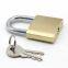 Waterproof high quality safety 50mm heavy duty brass padlock with master key