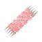 5Pcs/Set Pink Double-Ended Design Set Spiral Marble Pattern Point Dotting Pen Drawing Nail Shelf Plastic Manicure Tool