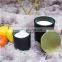 Custom Matte Gold empty glass candle jars with lids metal lids glass holders containers vessels