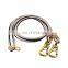 handsfree dog walking and running leash with genuine leather and reflective strip design