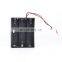 Hot Selling custom black 1 2 3 4 slot 3.7V 26650 18650 lithium battery holder case with cover and wire for electronic equipment