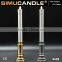 flameless Taper LED candle with flickering flame with USA and EU patent with remote