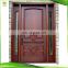 China prehung wooden exterior door mahogany front door with glass outside door