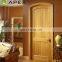 Knotty alder arched interior wood door with door frame