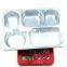 School Mess Stainless Steel Dinner Plate Buffet Tray  Lunch Box, High Quality 5 Compartment Dinner Plate