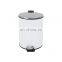 2021 New Developed Steel Trash Bin 5L Steel Waste Bins with Embossed Line Kitchen Bathroom Waste Bin