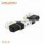 5 3 way double coil solenoid valve pneumatic air electric flow control valve operation 220v ac 24v dc