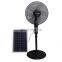 16 Inch 12V DC Solar Fan With Solar Panel Solar Powered AC DC Rechargeable Fan Price Cheap Stand Solar Fan