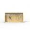 Unique Customized Rectangular Desktop Small Rectangle Bird Sing Bamboo Analog Desk & Table Clocks