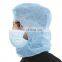 Non woven disposable astronaut cap full head cap hair net/beard cover hooded caps