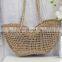 New Trend 2022 Seagrass Handbag 100% Nature Straw Woven Tote Bag Seagrass Bag Long Handles