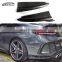 W205 Coupe Carbon Fiber Rear Diffuser Rear Bumper Trim Rear Splitter  For Mercedes Benz C Class  W205 C63 C43 Coupe