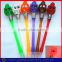 Led light Hallowmas witch ballpoint pen with company logo