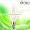 Hot  LED candle lights bulb dimmable 2w 4w e12 e14 110v 220v led filament candle bulb