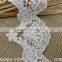 Factory Cheap White 6cm Wide Embroidery Water Soluble Cotton Lace Fabric
